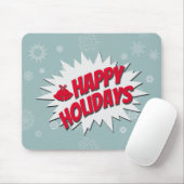 Tapis De Souris Joyeuses fêtes (Avec souris)