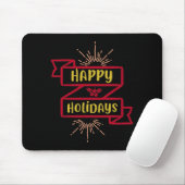 Tapis De Souris Joyeuses fêtes (Avec souris)
