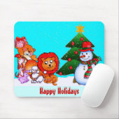 Tapis De Souris Joyeuses fêtes à Mousepad (Avec souris)