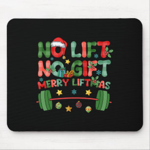 Tapis De Souris Joyeuses Fêtes Sans Ascenseur Pas De Noël Présente
