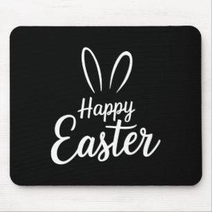 Tapis De Souris Joyeuses Pâques Lapin Mignon Lapin Jour de Pâques