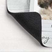 Tapis De Souris Joyeuses Vacances Animaux de compagnie Cadre photo (Coin)