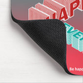 Tapis De Souris Joyeuses vacances, vert et rose (Coin)