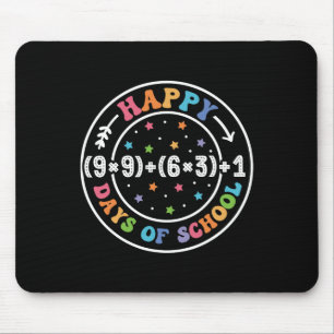 Tapis De Souris Joyeux 100 Jours De Mathématiques Scolaires Formul