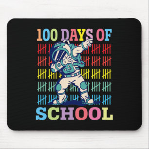 Tapis De Souris Joyeux 100 Jours D'Enfants Scolaires Dabbing Astro