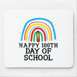 Tapis De Souris Joyeux 100e jour d'école 100 jours plus intelligen