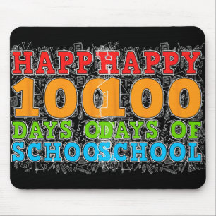 Tapis De Souris Joyeux 100e Jour D'Enseignant Étudiant Enfants 100