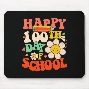 Tapis De Souris Joyeux 100ème Jour De L'École Enseignant Enfants 1