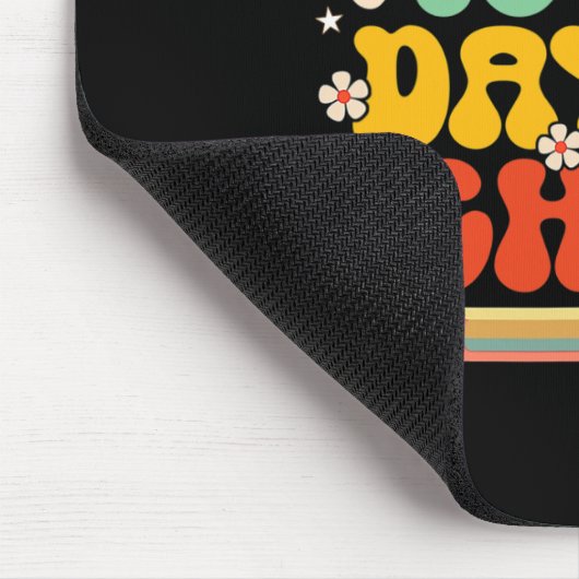 Tapis De Souris Joyeux 100ème Jour D'Enseignant Enfants Retro Groo (Coin)