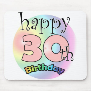 Tapis De Souris Joyeux 30e anniversaire (roze)