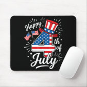 Tapis De Souris Joyeux 4 juillet (Avec souris)