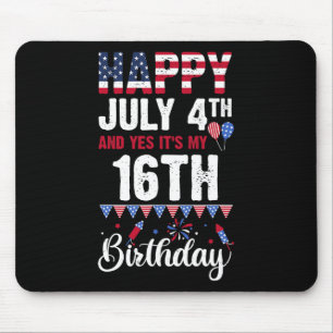 Tapis De Souris Joyeux 4 juillet Et oui c'est mon 16e anniversaire