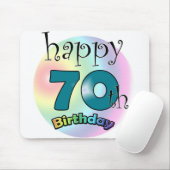 Tapis De Souris Joyeux 70e anniversaire (Avec souris)