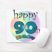 Tapis De Souris Joyeux 90ème anniversaire (Avec souris)