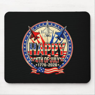 Tapis De Souris Joyeux américain 1776 2026 États-Unis patriotique