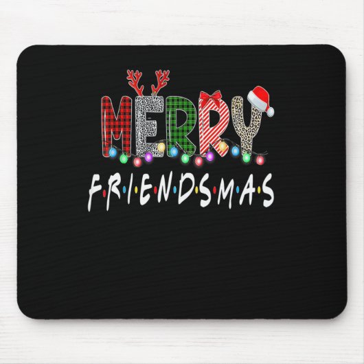 Tapis De Souris Joyeux amis Noël Amis de Noël Correspondance Sweat (Devant)
