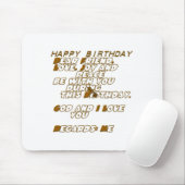 Tapis De Souris Joyeux anniversaire (Avec souris)