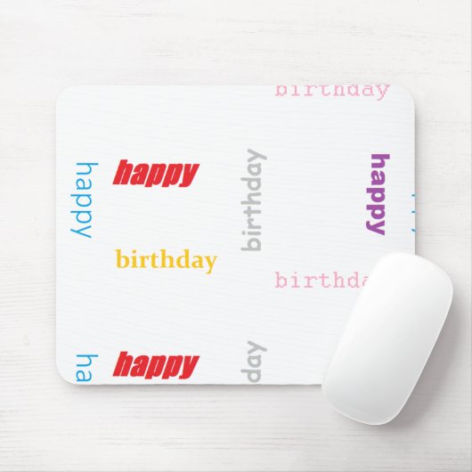 Tapis De Souris Joyeux anniversaire (Avec souris)