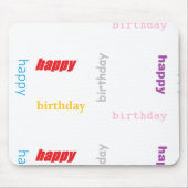 Tapis De Souris Joyeux anniversaire (Devant)