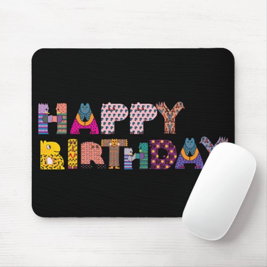 Tapis De Souris Joyeux anniversaire (Avec souris)