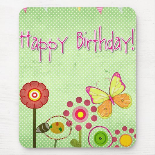 Tapis De Souris Joyeux anniversaire (Devant)