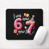 Tapis De Souris Joyeux Anniversaire 6 7 Filles Drôle J'avais 6 Mai (Avec souris)