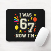 Tapis De Souris Joyeux Anniversaire 7 Ans J'avais 6 Ans Maintenant (Avec souris)