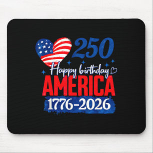 Tapis De Souris Joyeux anniversaire amérique 250 ans patriotique