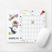 Tapis De Souris Joyeux Anniversaire Avril 2022 Calendrier Tapis de (Avec souris)
