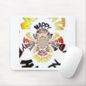 Tapis De Souris Joyeux anniversaire Bonne journée (Avec souris)