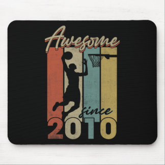 Tapis De Souris Joyeux anniversaire Bysketbyll stupéfiant depuis 2