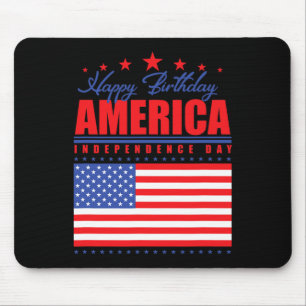 Tapis De Souris Joyeux anniversaire de l'indépendance de l'Amériqu