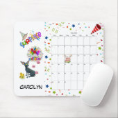 Tapis De Souris Joyeux anniversaire mai 2022 Calendrier Pad souris (Avec souris)
