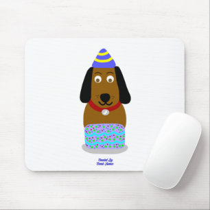 Tapis De Souris Joyeux Anniversaire Pup Souris Pad