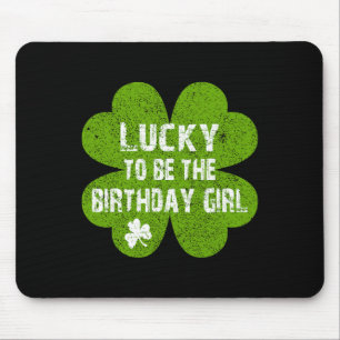 Tapis De Souris Joyeux anniversaire Saint-Patrick Chanceux d'être