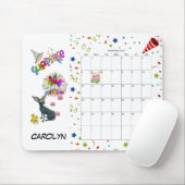 Tapis De Souris Joyeux anniversaire Septembre 2022 Calendrier Pad  (Avec souris)