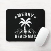 Tapis De Souris Joyeux Beachmas Palm Tree Beach Noël (Avec souris)