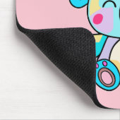 Tapis De Souris Joyeux bébé koala souriant ours avec coeur d'amour (Coin)