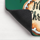 Tapis De Souris Joyeux biscuit de Noël avec baies Holly (Coin)