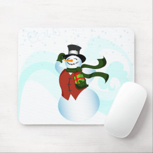 Tapis De Souris Joyeux bonhomme de neige