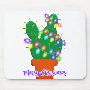 Tapis De Souris joyeux cactus de noël