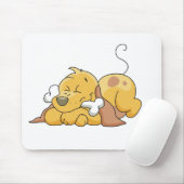 Tapis De Souris Joyeux chien avec os (Avec souris)