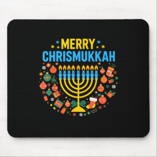 Tapis De Souris Joyeux Chrismukkah Joyeux Noël Joyeux Chanukah J