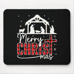Tapis De Souris Joyeux Christ Mas Jésus Noël Famille Jésus Naissan