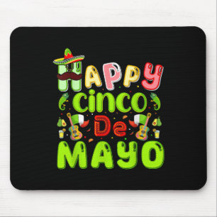 Tapis De Souris Joyeux Cinco De Mayo Fête Mexicaine 5 De Mayo