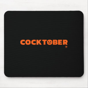 Tapis De Souris Joyeux Cocktober Costume d'Halloween Drôle d'Hallo