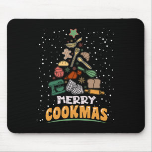 Tapis De Souris Joyeux Cookmas Funny Noël Chef Cuisine Noël Tr