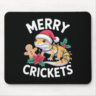 Tapis De Souris Joyeux crickets ! Jeu de Noël Leopard Gecko