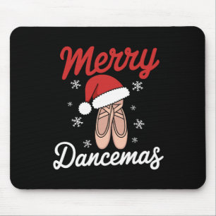 Tapis De Souris Joyeux danseurs de ballet enseignant Noël Dan