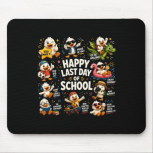 Tapis De Souris Joyeux Dernier Jour D'École Professeur Fou Goupil